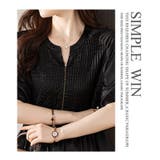 ブラウス 半袖 vネック シフォン トップス | WITCH | 詳細画像18