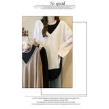 秋 新作 楊柳生地 オーバーサイズ ロング Ｔシャツ 長袖 | WITCH | 詳細画像9 