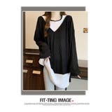 秋 新作 楊柳生地 オーバーサイズ ロング Ｔシャツ 長袖 | WITCH | 詳細画像12 