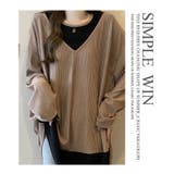 秋 新作 楊柳生地 オーバーサイズ ロング Ｔシャツ 長袖 | WITCH | 詳細画像18 