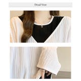 秋 新作 楊柳生地 オーバーサイズ ロング Ｔシャツ 長袖 | WITCH | 詳細画像5 