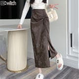 秋 新作 スエード調マーメイドシルエットドロスト スリットタイトスカート | WITCH | 詳細画像1 