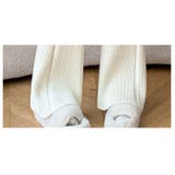 秋 新作 リブニットフレアワイドパンツ | WITCH | 詳細画像6 