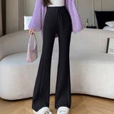 秋 新作 リブニットフレアワイドパンツ | WITCH | 詳細画像2 