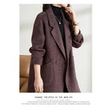 中綿 チェスターコート スーツ 襟 ダブルブレスト コート | WITCH | 詳細画像10