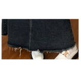 秋冬 新作 マーブルボタンポケットAラインロングデニムスカート | WITCH | 詳細画像6 