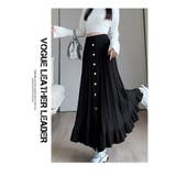 秋 新作アンブレラスカートプリーツロングスカート | WITCH | 詳細画像16 