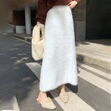 秋 新作 シャギーファー ニットロングスカート | WITCH | 詳細画像2 