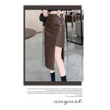 秋 新作 フェイクレザーアシメヘムスカート | WITCH | 詳細画像12 