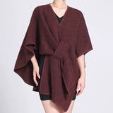 ワイン | ニットポンチョ ポンチョコート ストール マフラー | WITCH