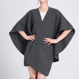 ダークグレー | ニットポンチョ ポンチョコート ストール マフラー | WITCH