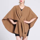 キャメル | ニットポンチョ ポンチョコート ストール マフラー | WITCH