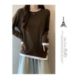 大きいサイズ レイヤードスタイル トップス カットソー Tシャツ | WITCH | 詳細画像15
