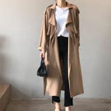 トレンチコート レディース ロングコート スプリングコート | WITCH | 詳細画像3