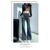 ハイウエスト ワイドレッグ  ほんのりフレア ジーンズ  デニムパンツ | WITCH | 詳細画像17 