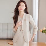 ベージュ | 2点セットアップ スーツ&ワンピース フォーマル | WITCH