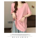 大きいサイズクルーネック半袖Tシャツ夏トップス | WITCH | 詳細画像12 