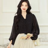 ブラック | シアードットボウタイブラウス | WITCH