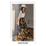 花柄シフォンフレアロングスカート | WITCH | 詳細画像16 