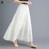 コットンレースティアードスカート | WITCH | 詳細画像1