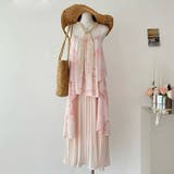 ピンク | 花柄 ラッフル プリンツ ワンピース | WITCH