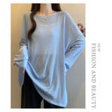 シアーTシャツ長袖 クルーネック インナー レイヤード 薄手トップス | WITCH | 詳細画像13 