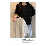 裾レースラインストーンオーバーTシャツ | WITCH | 詳細画像17 