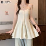 ペプラムボリュームフレアビスチェキャミソールトップス | WITCH | 詳細画像1 