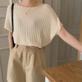 ベージュ | サマーニットトップス | WITCH