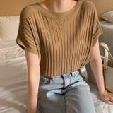 ブラウン | サマーニットトップス | WITCH