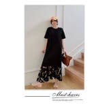 Tシャツマキシワンピース花柄裾フレアドッキングワンピ | WITCH | 詳細画像11 