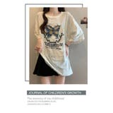 選べる2type壊れた穴丸い首蝶刺繍プリントTシャツ | WITCH | 詳細画像10 