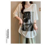 モノクロプリント半袖Tシャツ | WITCH | 詳細画像10 