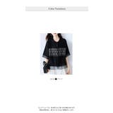 上品シンプル花柄刺繍七分袖トップス ブラウス | WITCH | 詳細画像6
