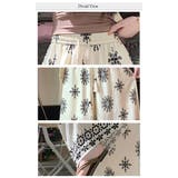 リゾート風 ワイドパンツ 花柄 薄手 ゆったり 涼しい ガウチョパンツ | WITCH | 詳細画像6