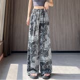 NO4 | アイスシルク・ナロー・ワイドレッグパンツ | WITCH