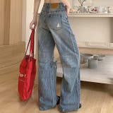 ダメージカットルーズデニムパンツ | WITCH | 詳細画像4 