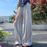 花柄 ワイドパンツ レディース 柄パンツ | WITCH | 詳細画像3 