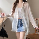 ベージュ | シアーシャツ シースルー 透け感ブラウス トップス  | WITCH