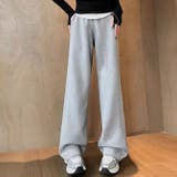 グレー | マタニティ パンツ スウェット ボトムス ロング お腹楽ちん 安心 秋 新作 | WITCH