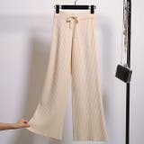 アイボリー | リブニットワイドパンツ | WITCH