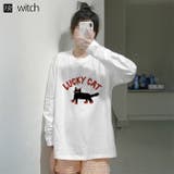 大人可愛いプリントTシャツオーバーサイズ | WITCH | 詳細画像1 