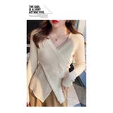 クロスVネックリブ編みニットトップス | WITCH | 詳細画像15