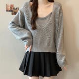 サスペンダー2点セットニットトップス | WITCH | 詳細画像2