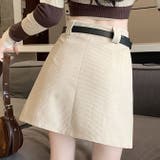 コーデュロイ プリーツ ハイウエストミニスカート | WITCH | 詳細画像4 