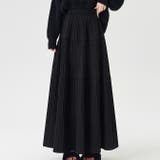 ブラック | プリーツティアードスカート | WITCH