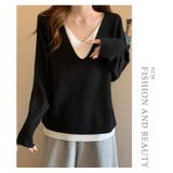 レイヤード風トップス ニット カットソー | WITCH | 詳細画像15