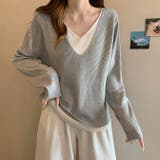 レイヤード風トップス ニット カットソー | WITCH | 詳細画像2