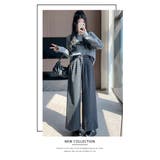 チェック柄ウール調ワイドパンツ Aラインロングパンツ | WITCH | 詳細画像10