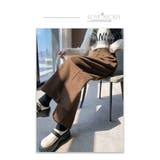 チェック柄ウール調ワイドパンツ Aラインロングパンツ | WITCH | 詳細画像19